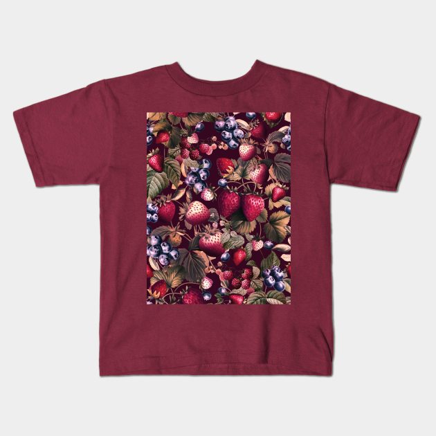 Strawberry Fields Forever II - I Kids T-Shirt by burcukorkmazyurek